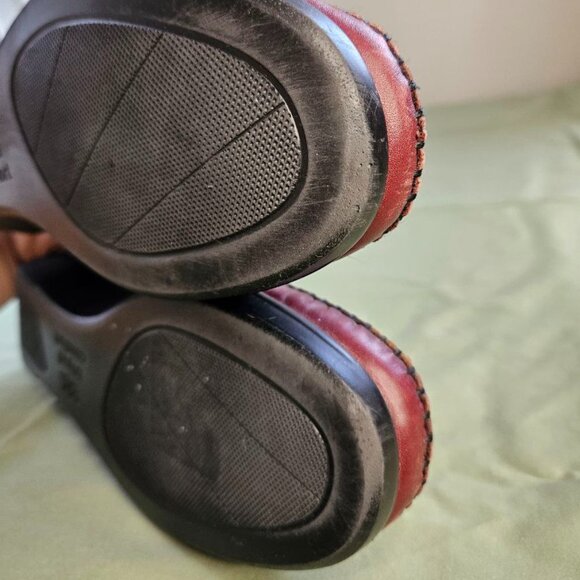 SAS Tripad Comfort Burgundy Leather Dream Shoes Slip-On Women's 10.5 M Width - Picture 14 of 16